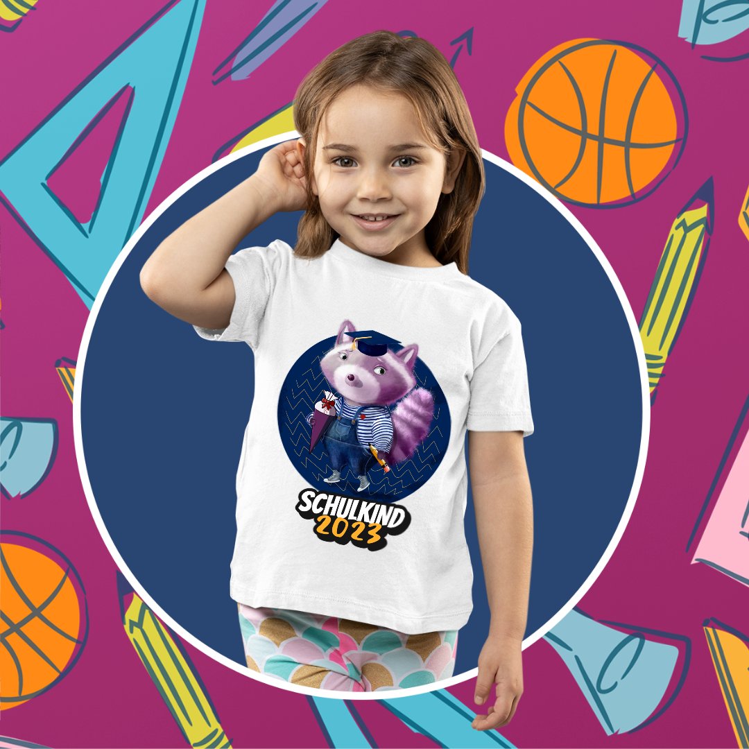 Kinder T-Shirt „Bye Bye Kindergarten“ – Jungen Shirt Zur Einschulung 2025, 100% Baumwolle