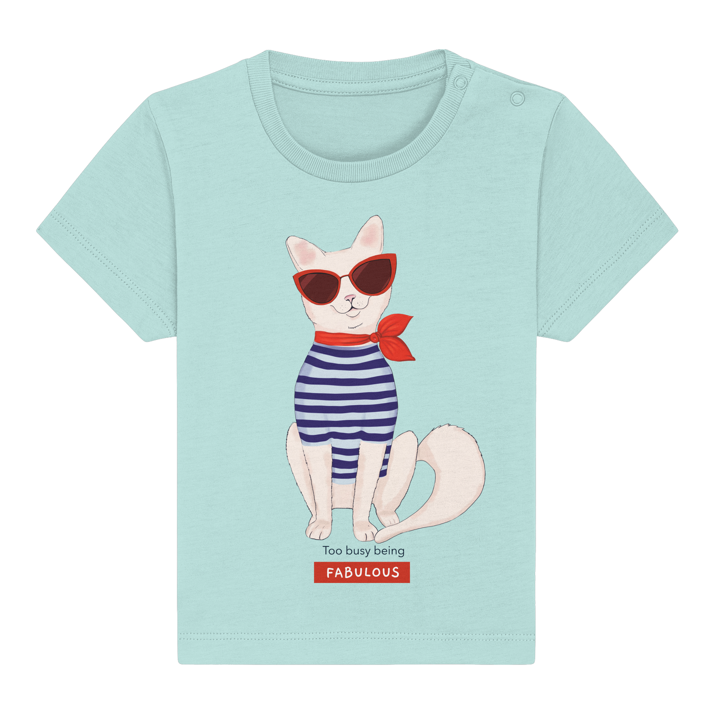 Baby T-Shirt mit Katze