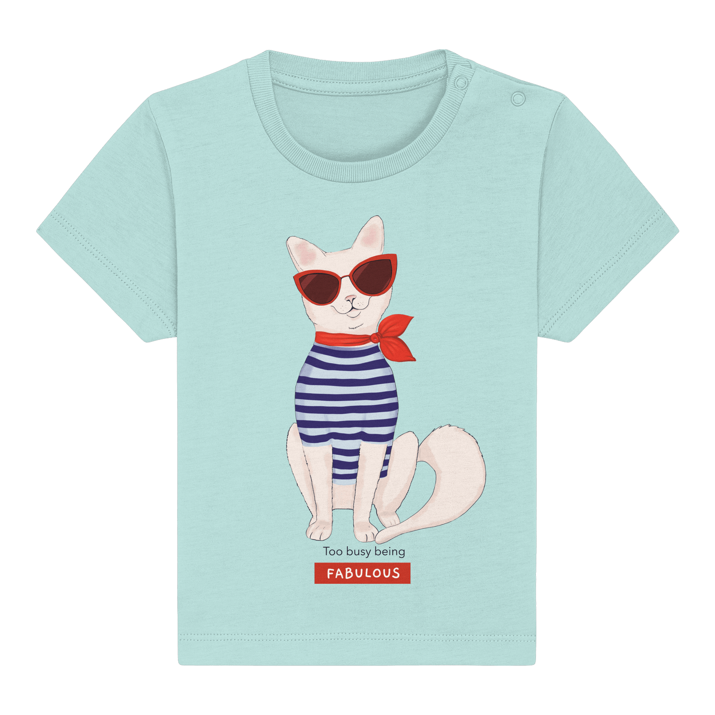 Baby T-Shirt mit Katze
