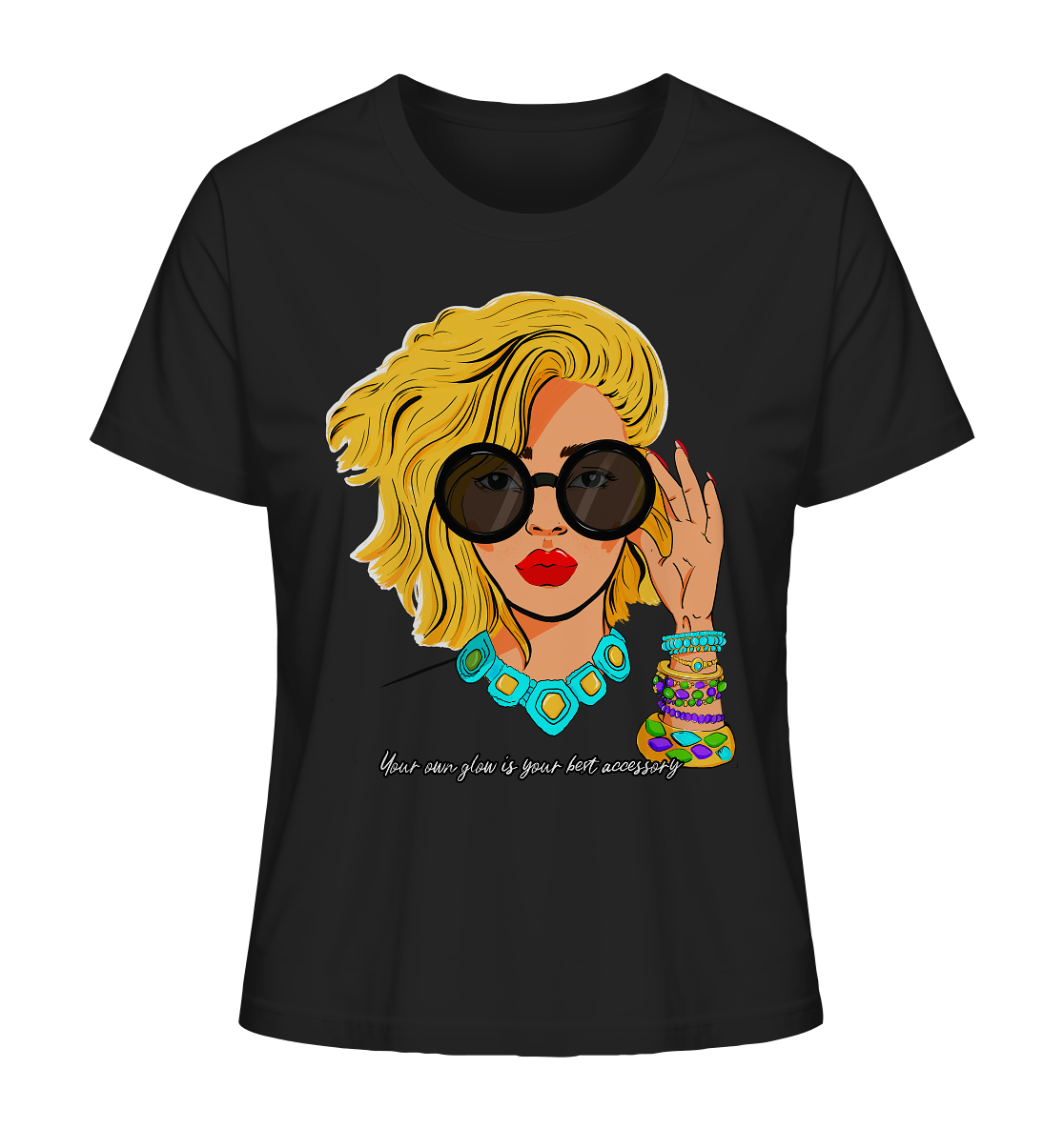 Damen T-Shirt mit kunstvollem Print Women