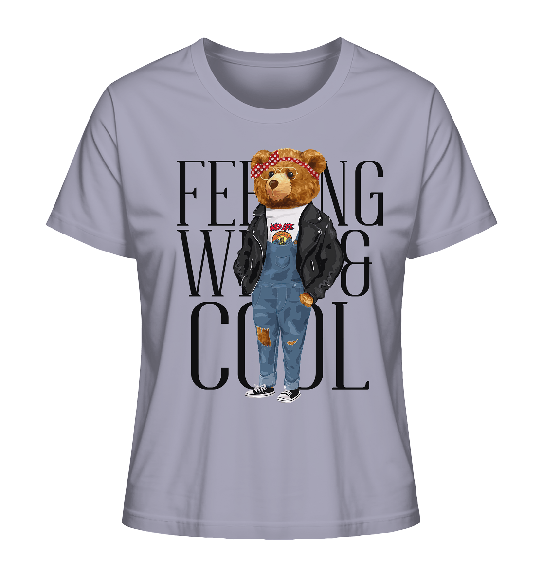 Teddy Bär Damen T-Shirt Feeling Wild & Cool