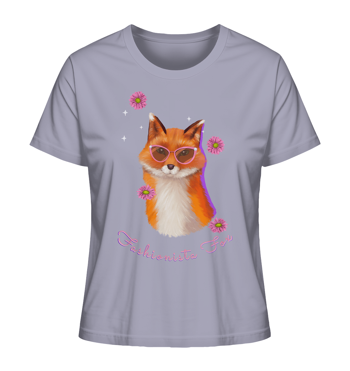 Fuchs mit Blumen T-Shirt