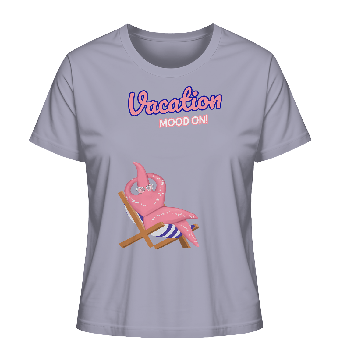 Damen T-Shirt mit Seestern Vacation Mood On