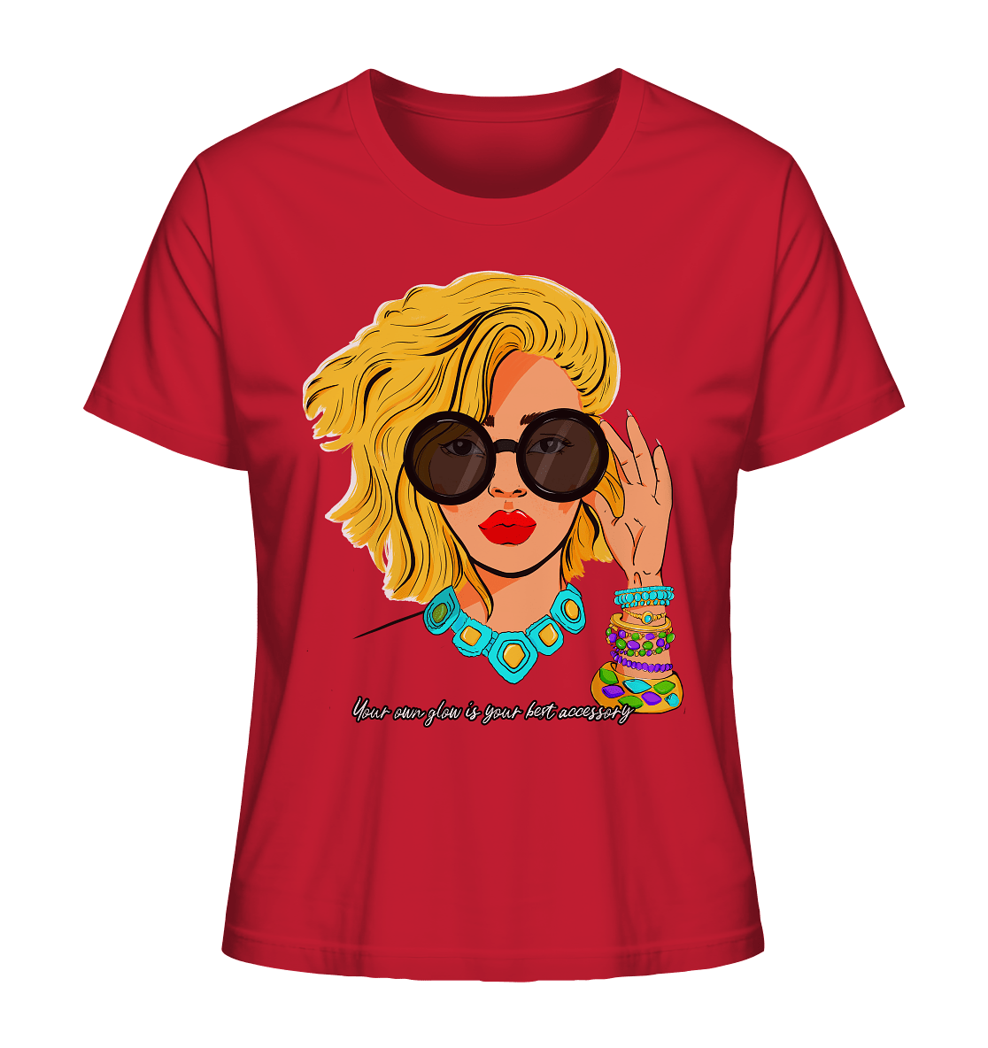 Damen T-Shirt mit kunstvollem Print Women