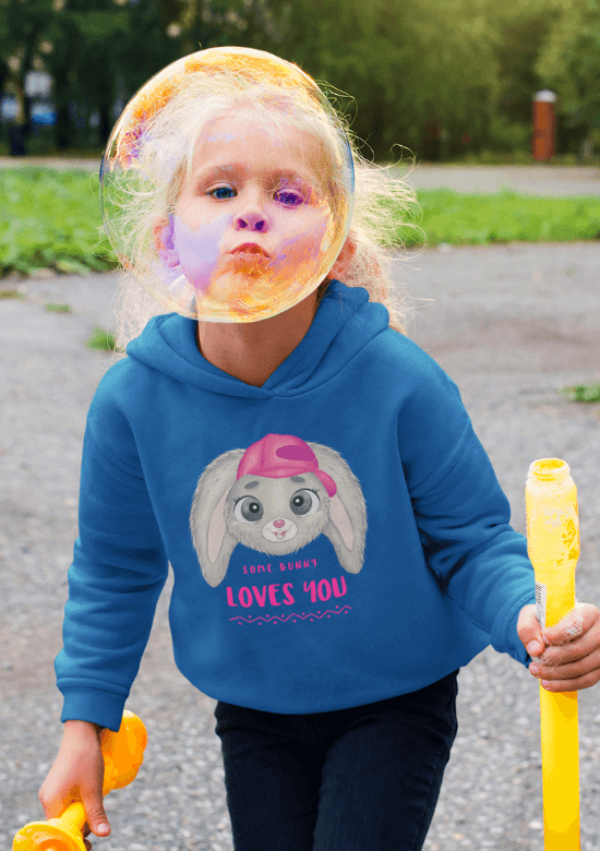 Hase Bunny Kapuzenpullover "Some Bunny loves you"