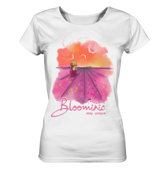 Lavendelfelder Watercolor Shirt in weiß Bloominic Stay Unique
