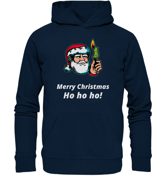 Merry-Christmas-Ho-ho-ho-Xmas-unisex-navy-blau-Pullover-fuer-Erwachsene