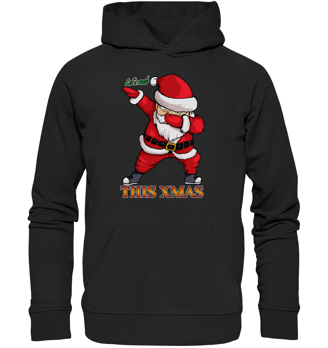 Weihnachtsmannpullover-mit-coolen-Santa-Print-lets-rock-xmas-in-schwarz-von-BLOOMINIC