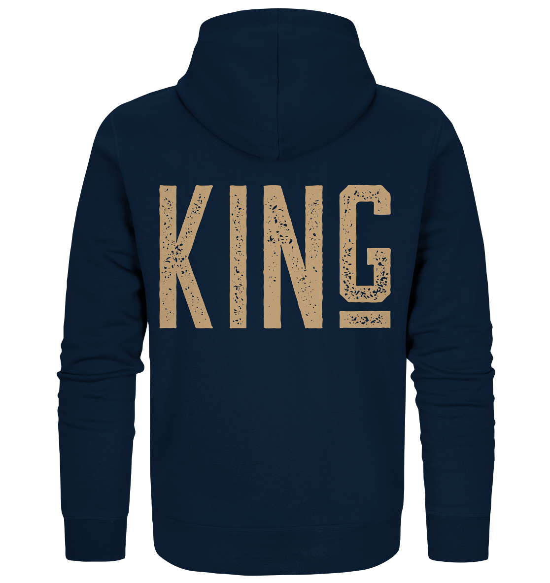 Zipper Kapuzenpullover in navy blau King Familien Partnerlook kaufen