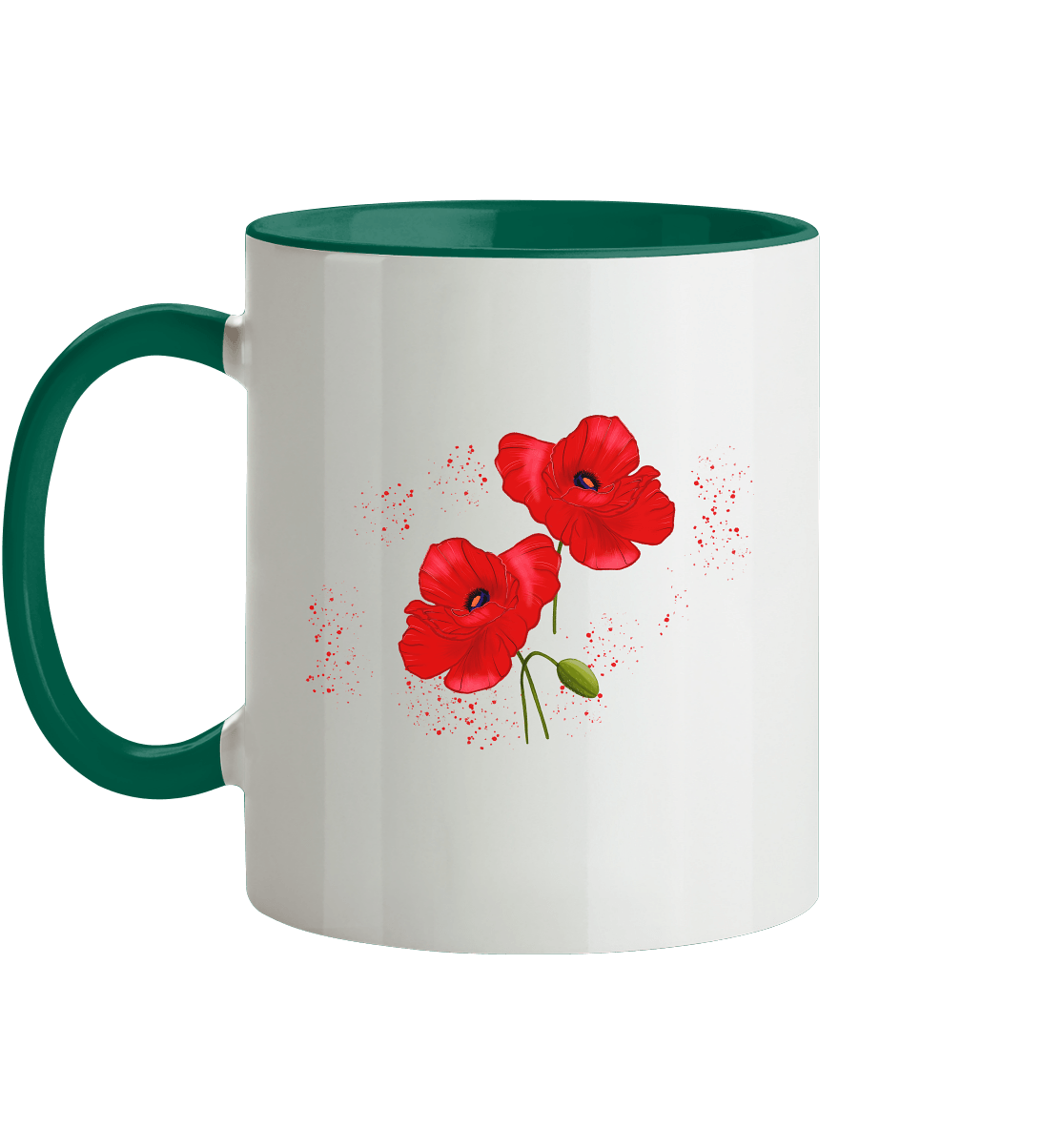 Tasse Mohnblumen