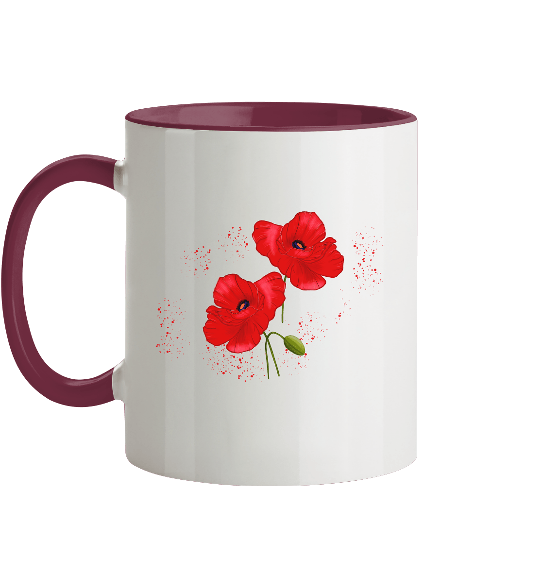 Tasse Mohnblumen