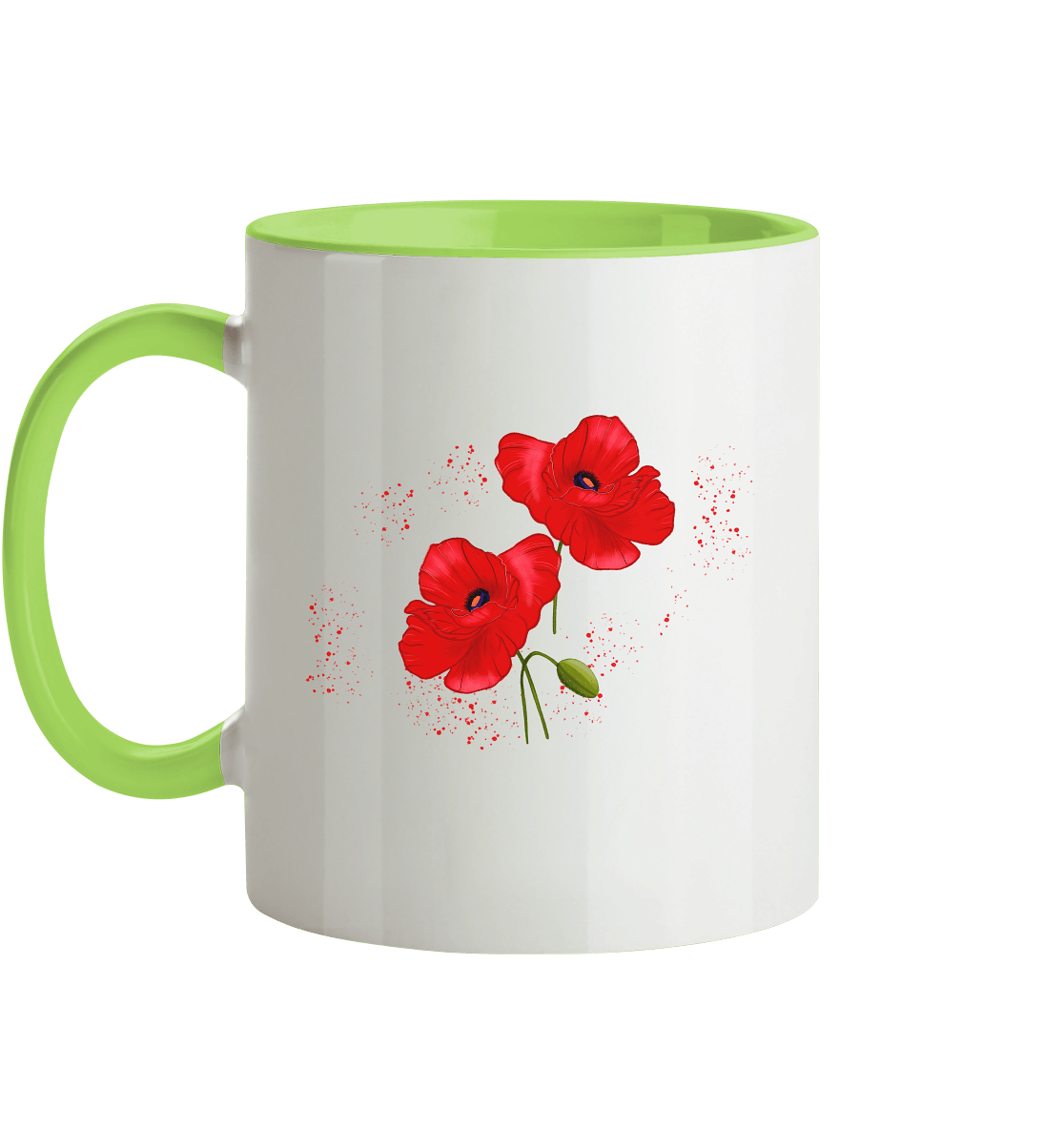 Tasse Mohnblumen