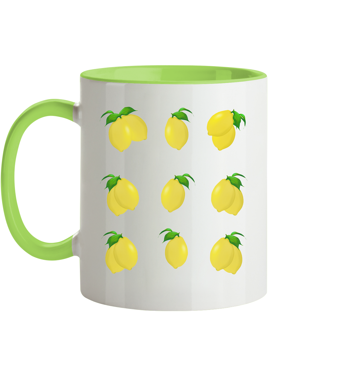 Tasse zweifarbig "Zitronen"