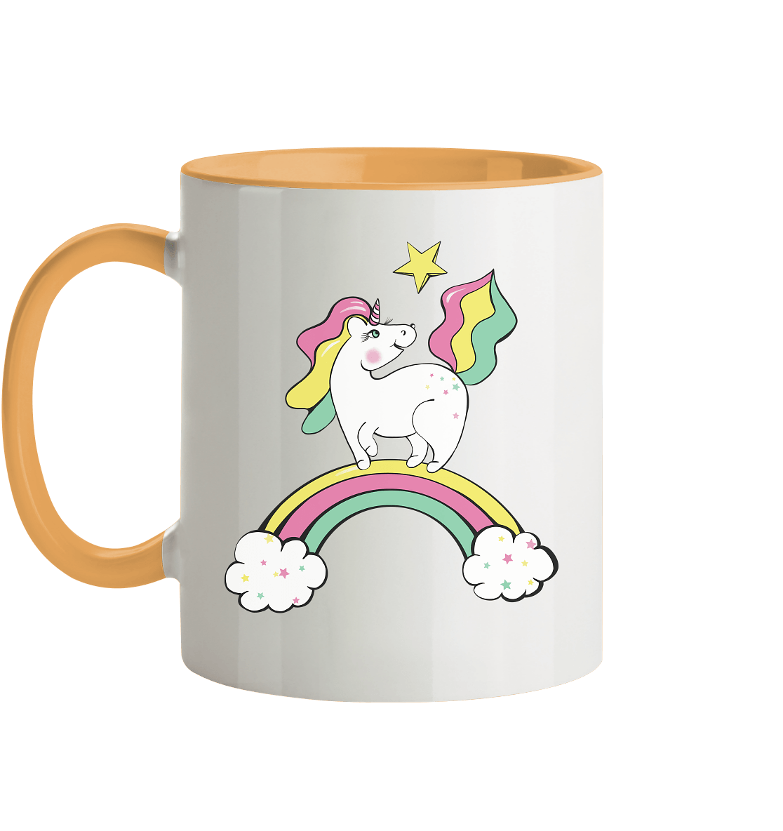 Tasse Einhorn Pferdchen auf dem Regenbogen