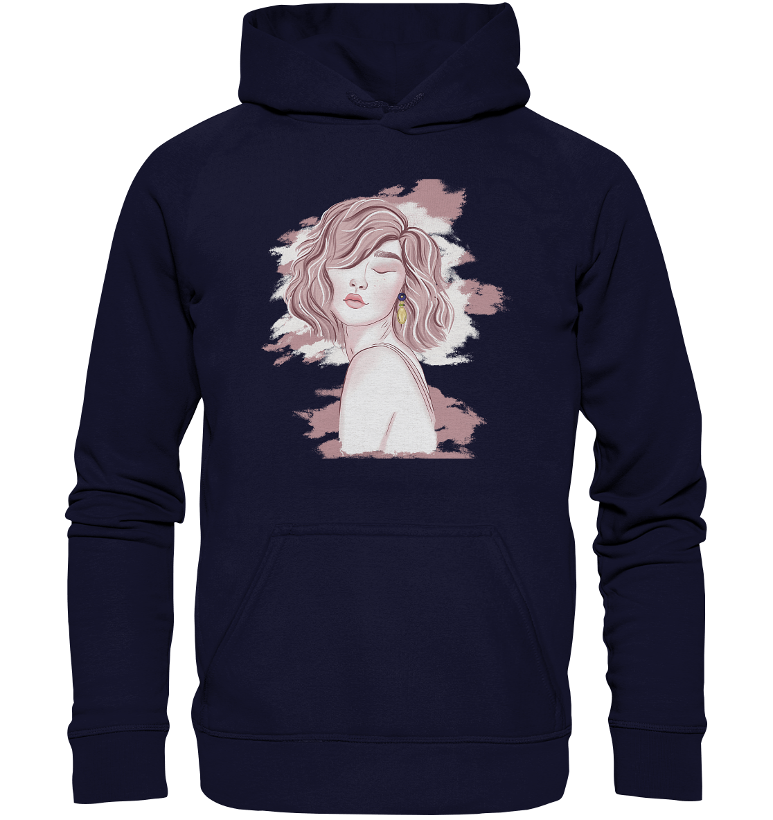 Unisex Hoodie "Portrait mit Ohrring"