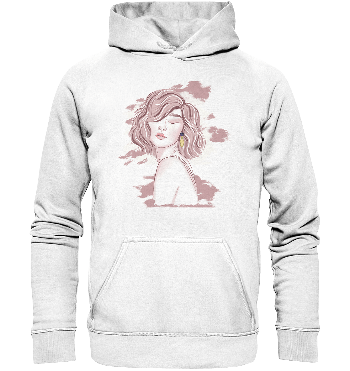 Unisex Hoodie "Portrait mit Ohrring"