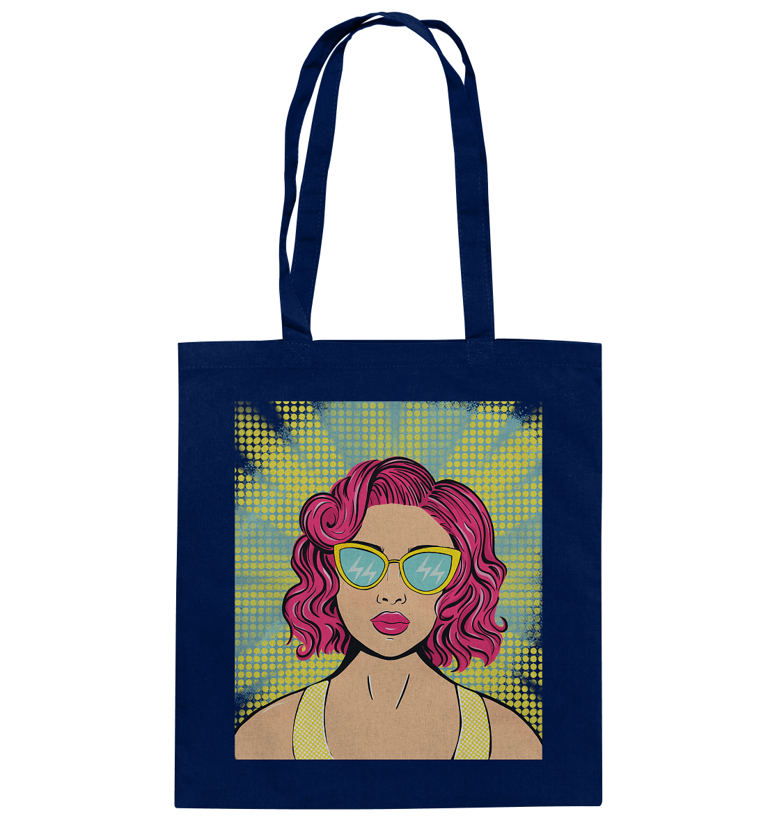 Baumwolltasche Pop Art Design