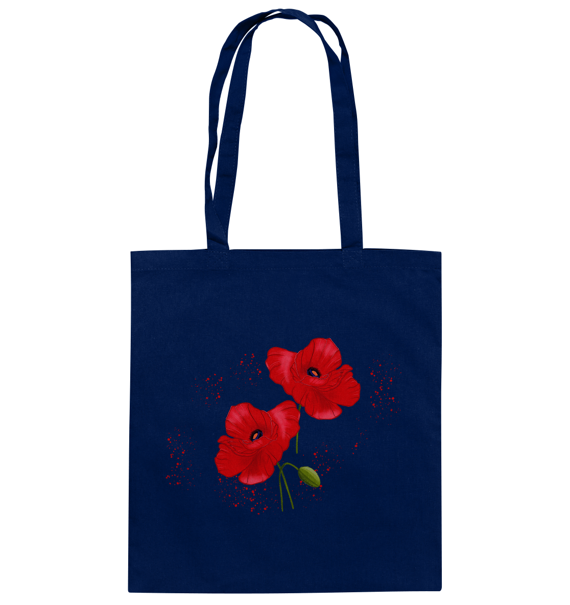 Baumwolltasche Mohnblumen