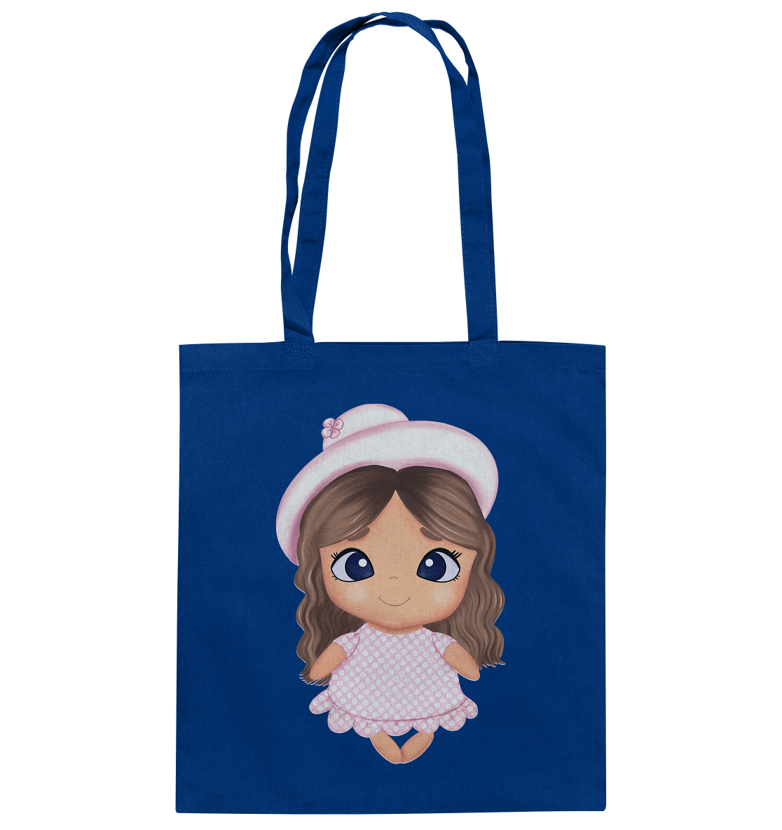 Baumwolltasche mit Mädchen-Design in Rosa