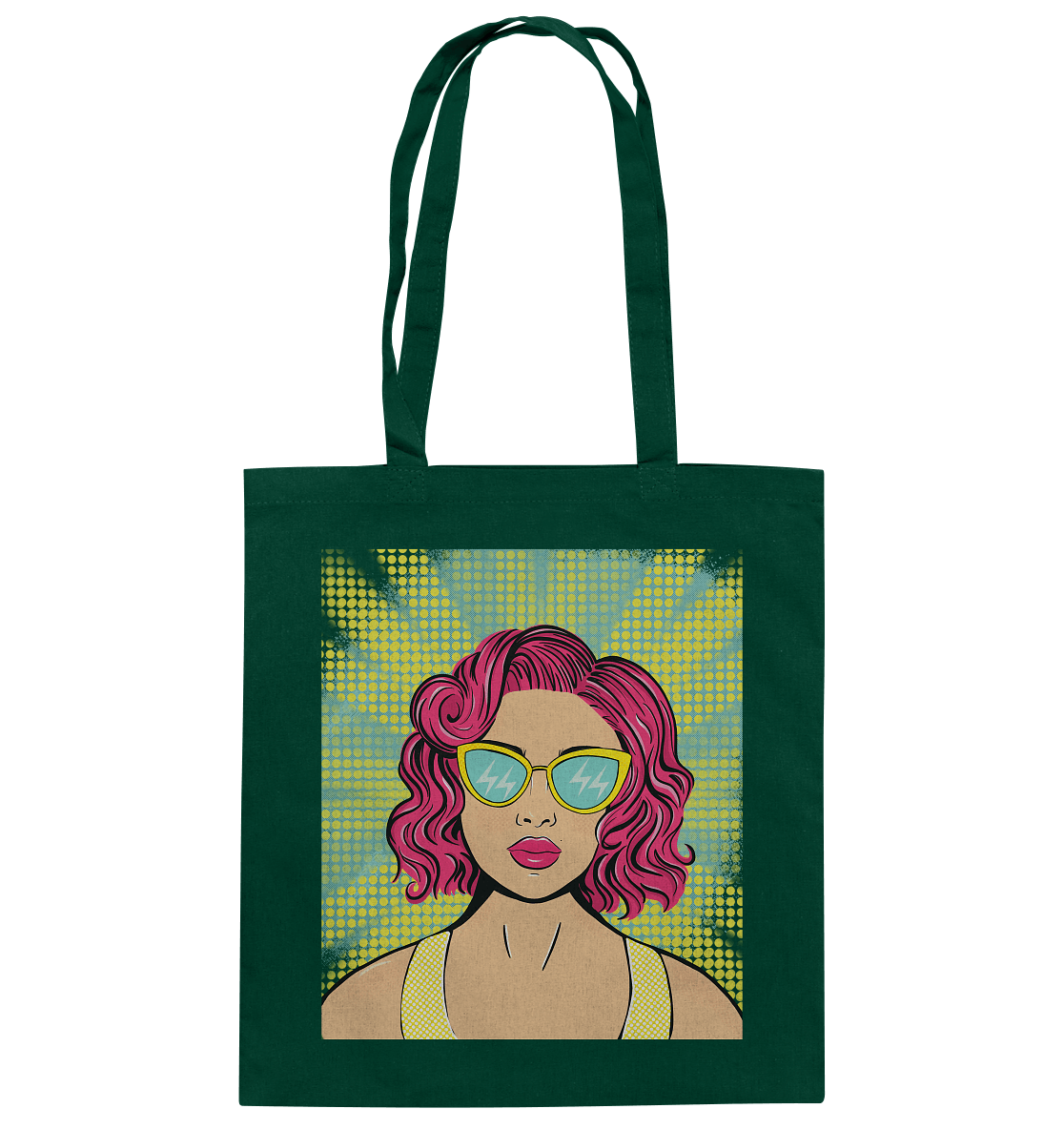Baumwolltasche Pop Art Design