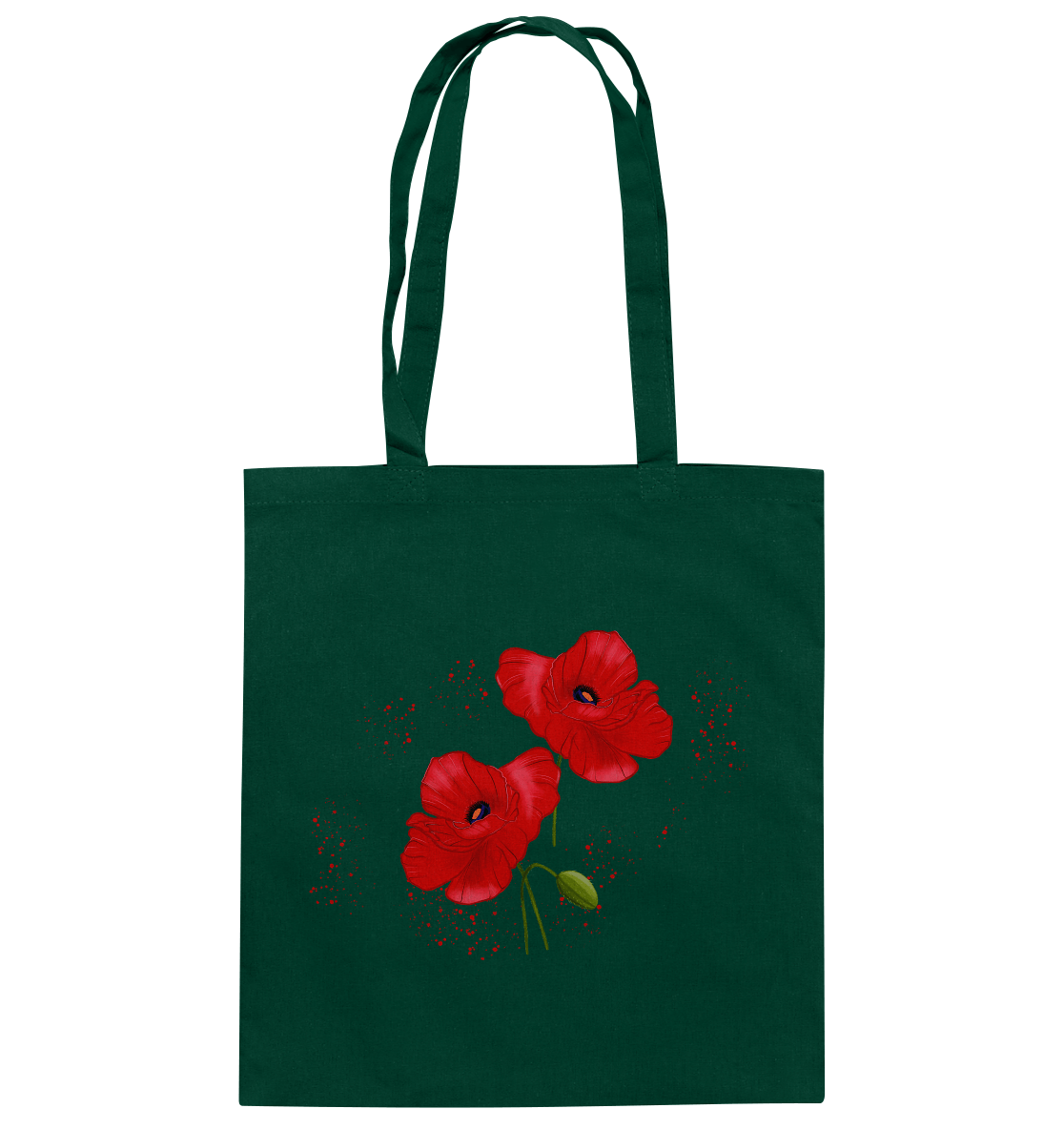 Baumwolltasche Mohnblumen
