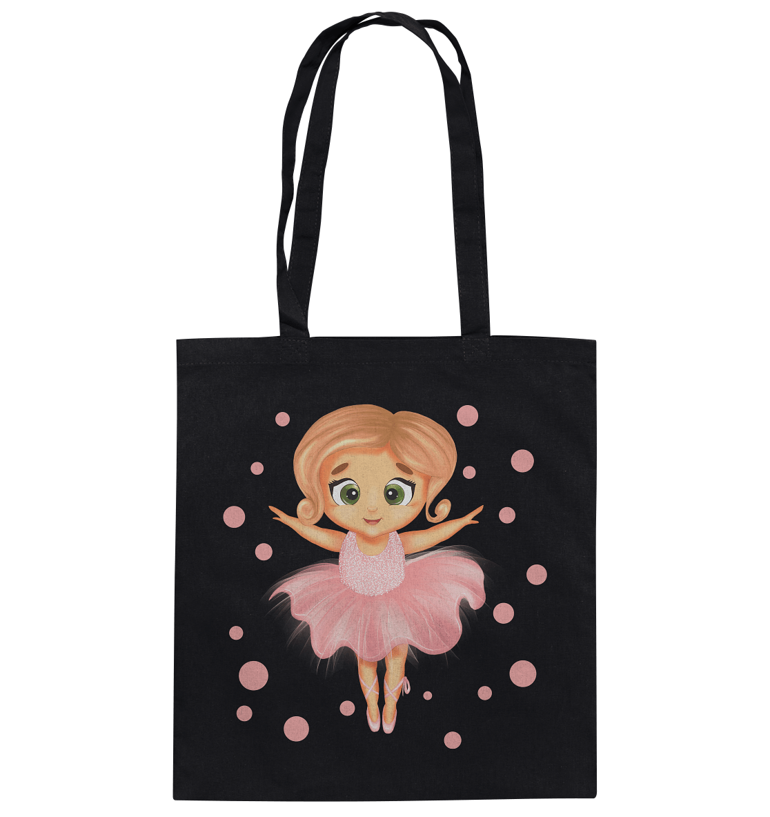 Baumwolltasche Ballerina-Design in rosa