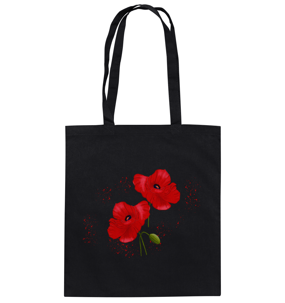 Baumwolltasche Mohnblumen