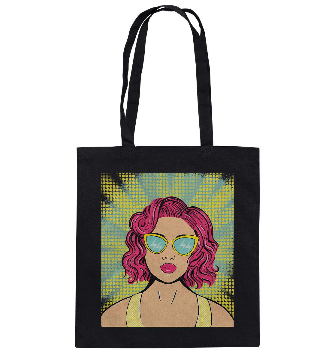 Baumwolltasche Pop Art Design