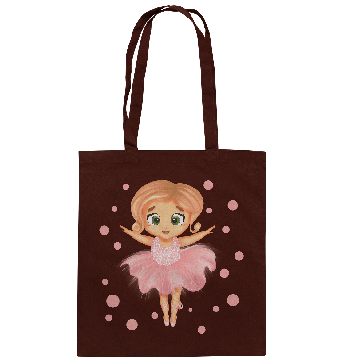 Baumwolltasche Ballerina-Design in rosa