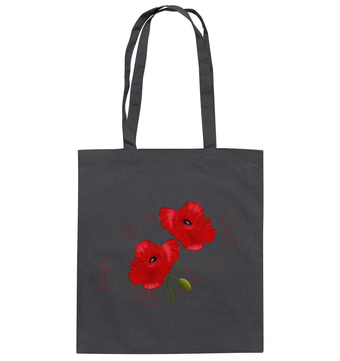 Baumwolltasche Mohnblumen