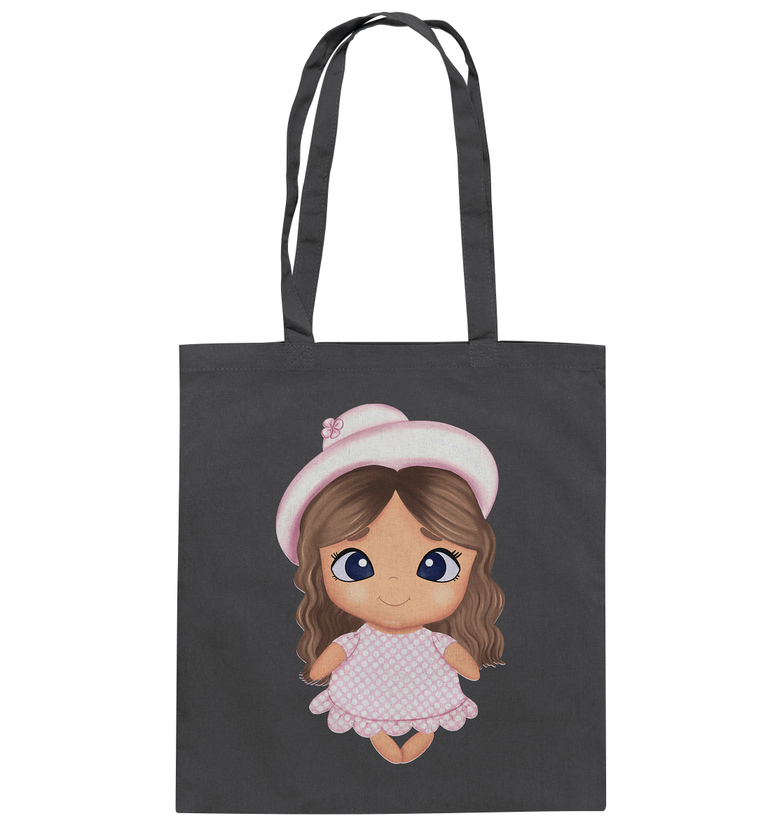 Baumwolltasche mit Mädchen-Design in Rosa