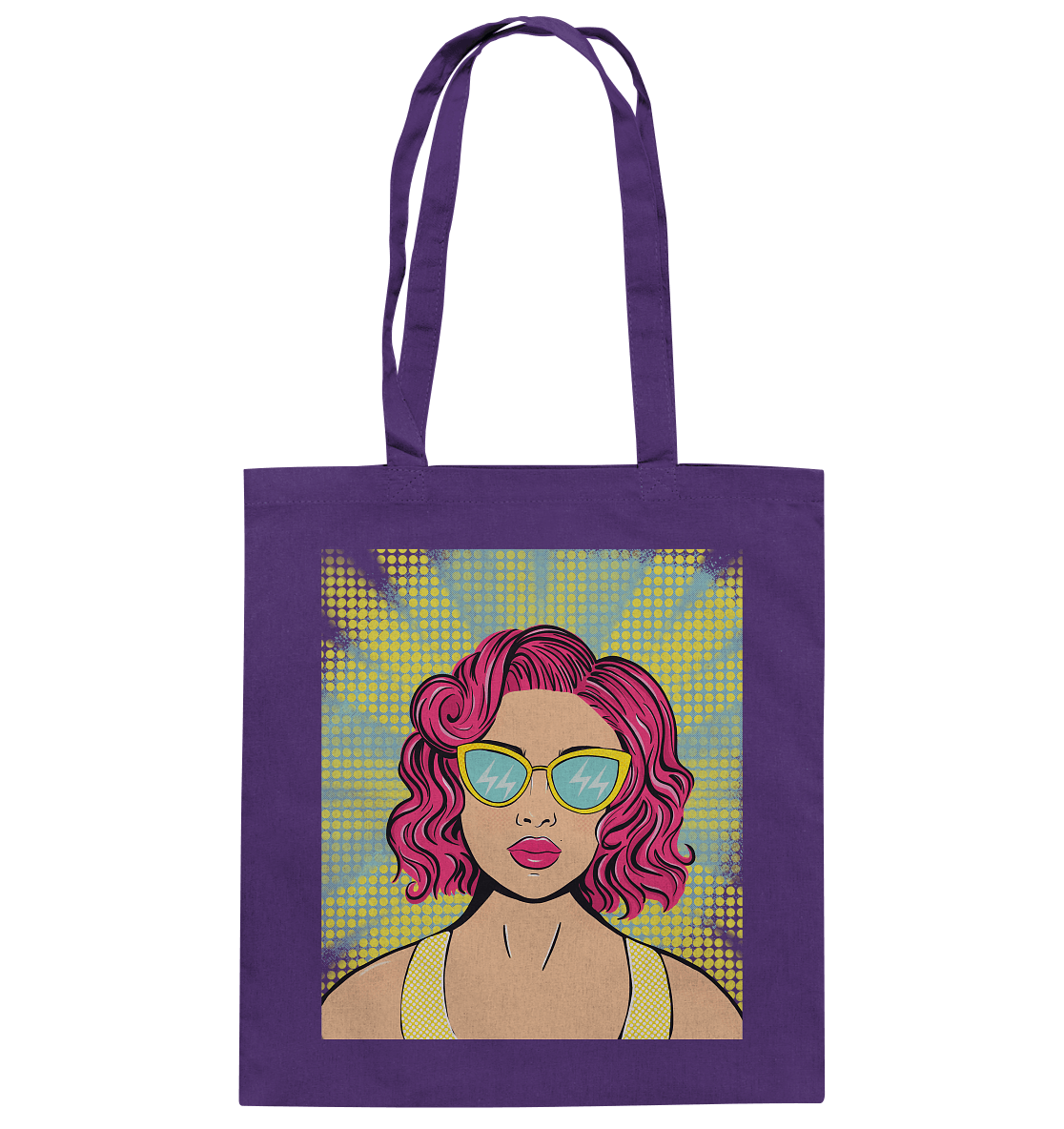 Baumwolltasche Pop Art Design