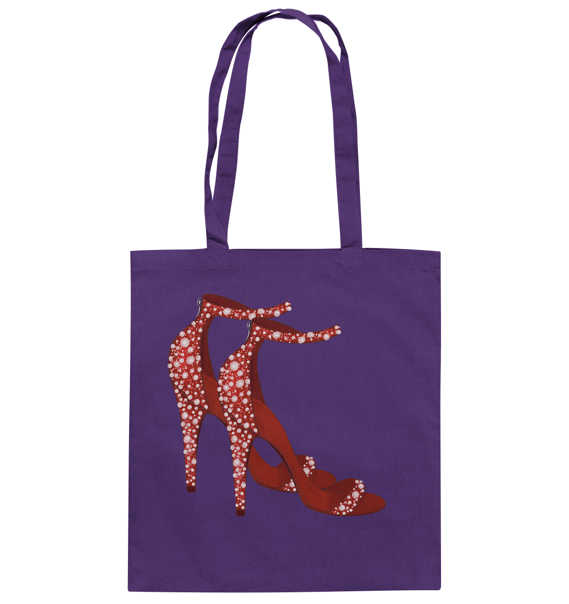 Baumwolltasche mit dem Red Heels Print