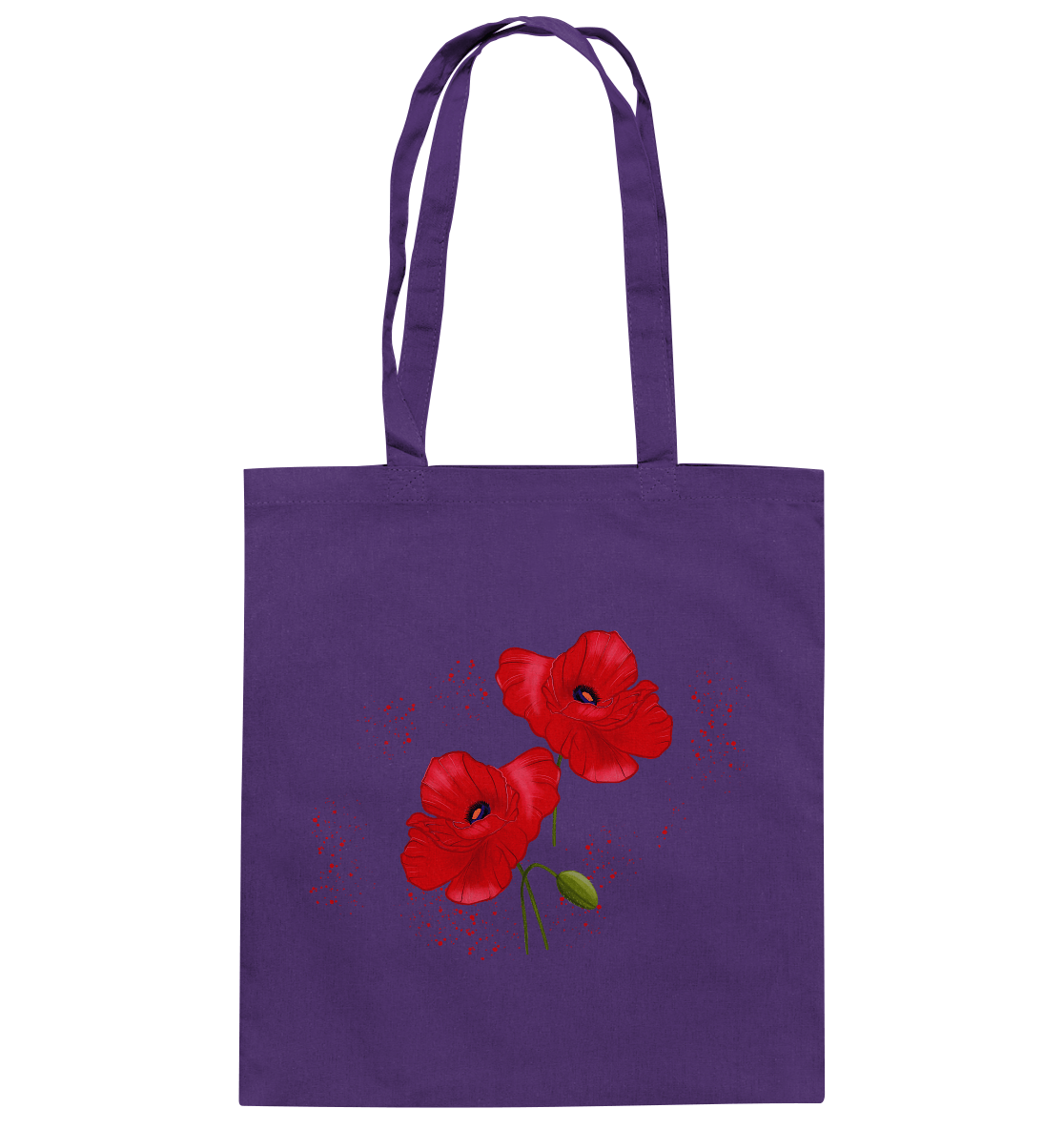 Baumwolltasche Mohnblumen
