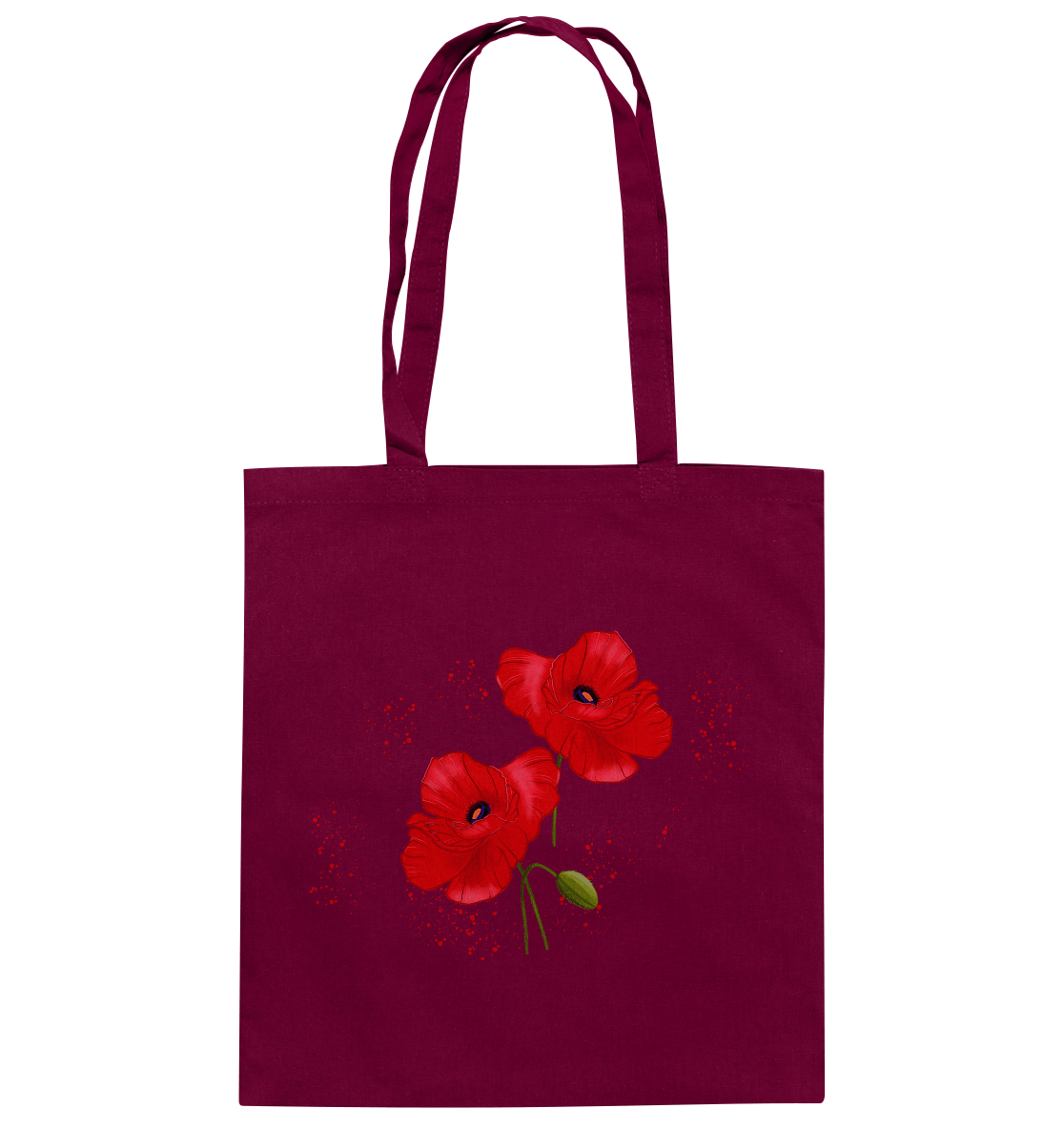Baumwolltasche Mohnblumen