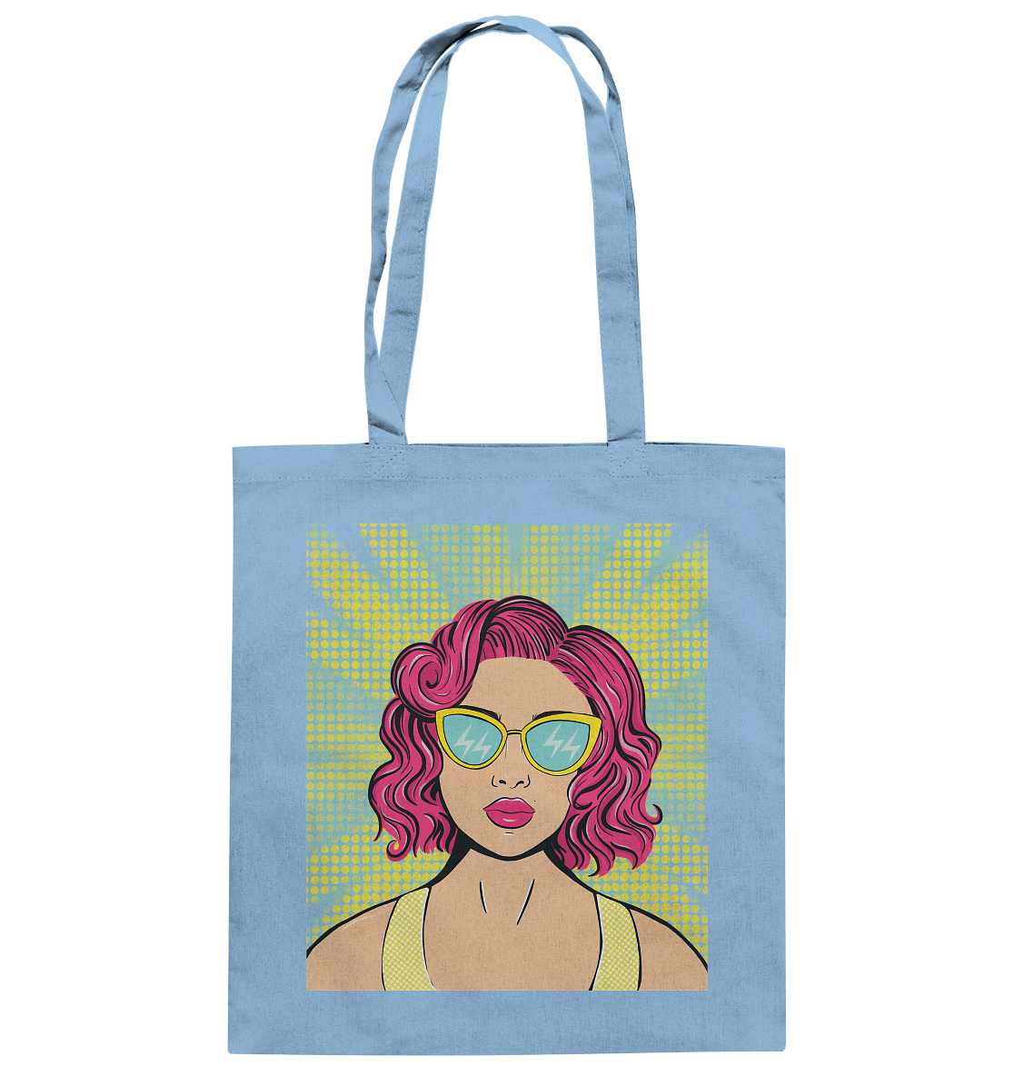Baumwolltasche Pop Art Design