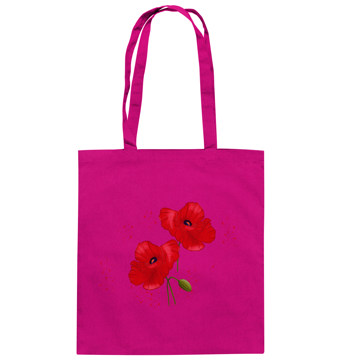 Baumwolltasche Mohnblumen