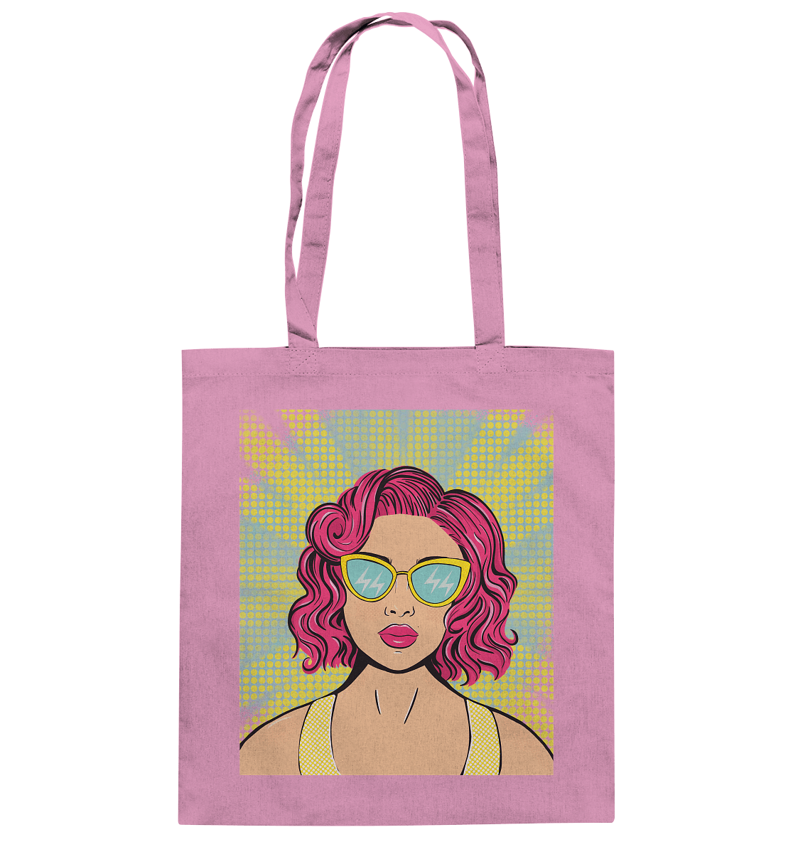 Baumwolltasche Pop Art Design