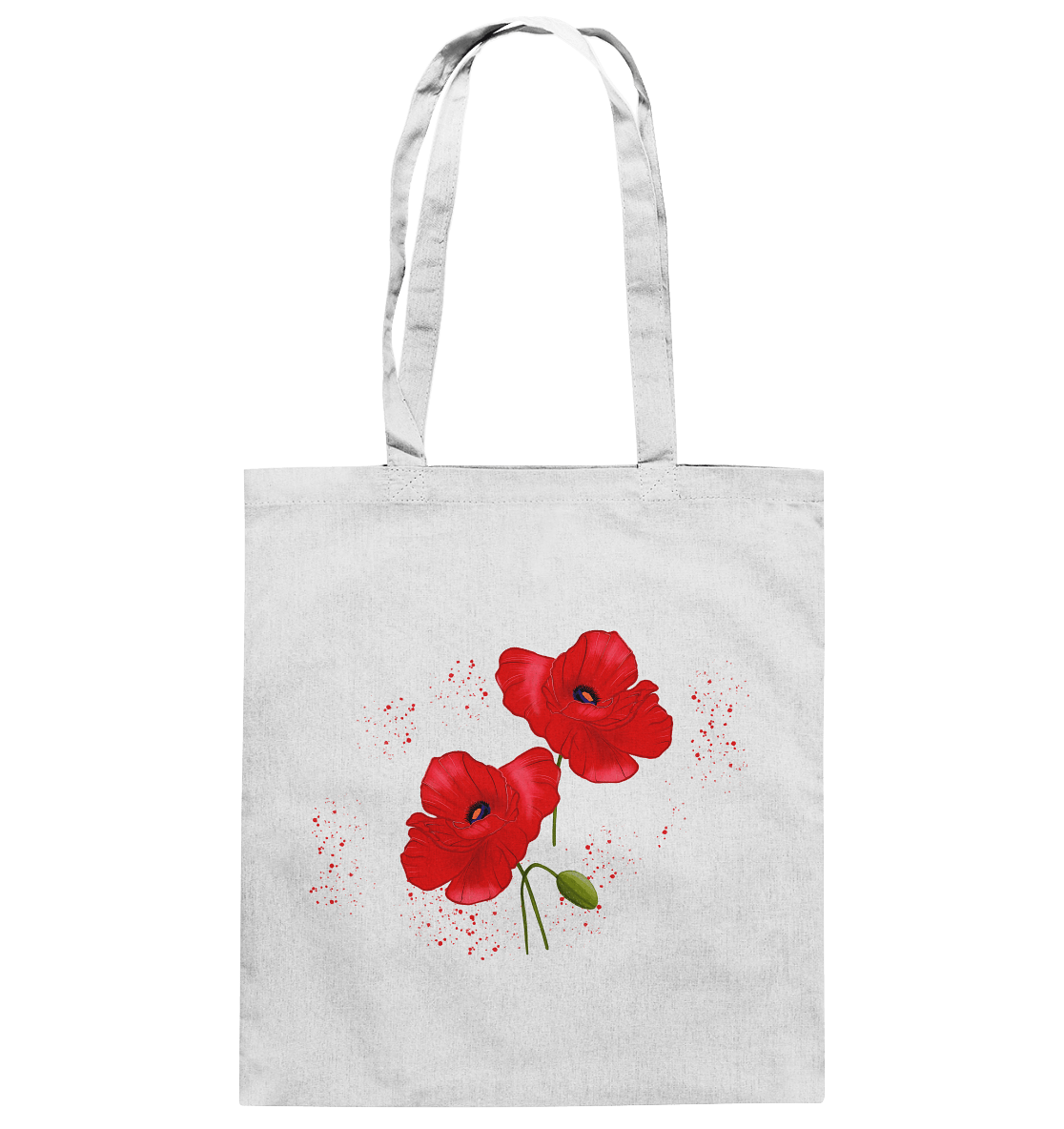 Baumwolltasche Mohnblumen