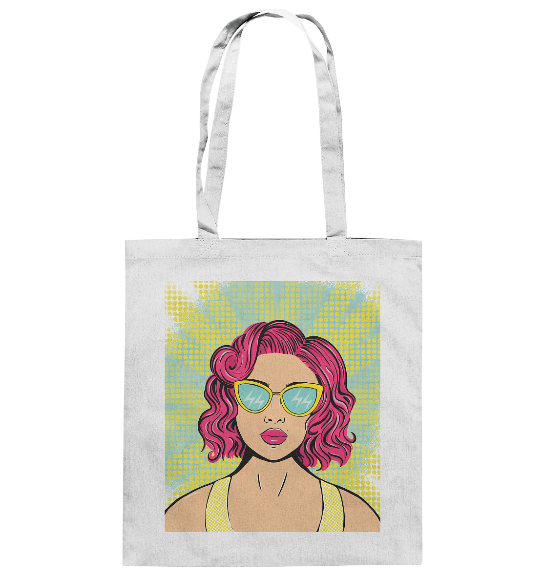 Baumwolltasche Pop Art Design