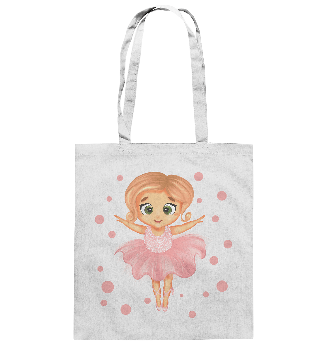 Baumwolltasche Ballerina-Design in rosa