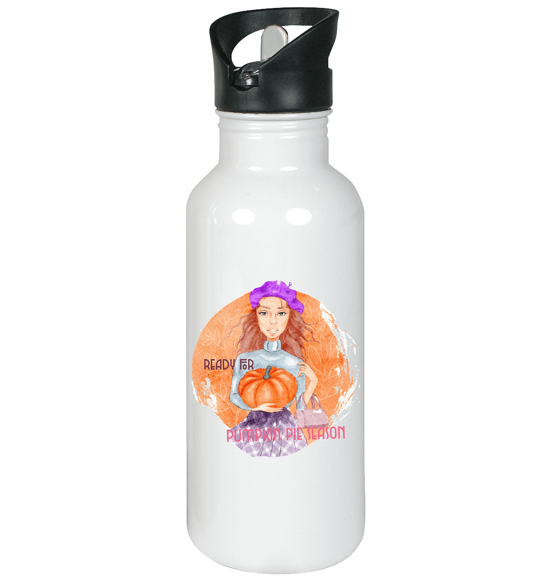 Edelstahl-Trinkflasche "Ready for Pumpkin Pie Season"
