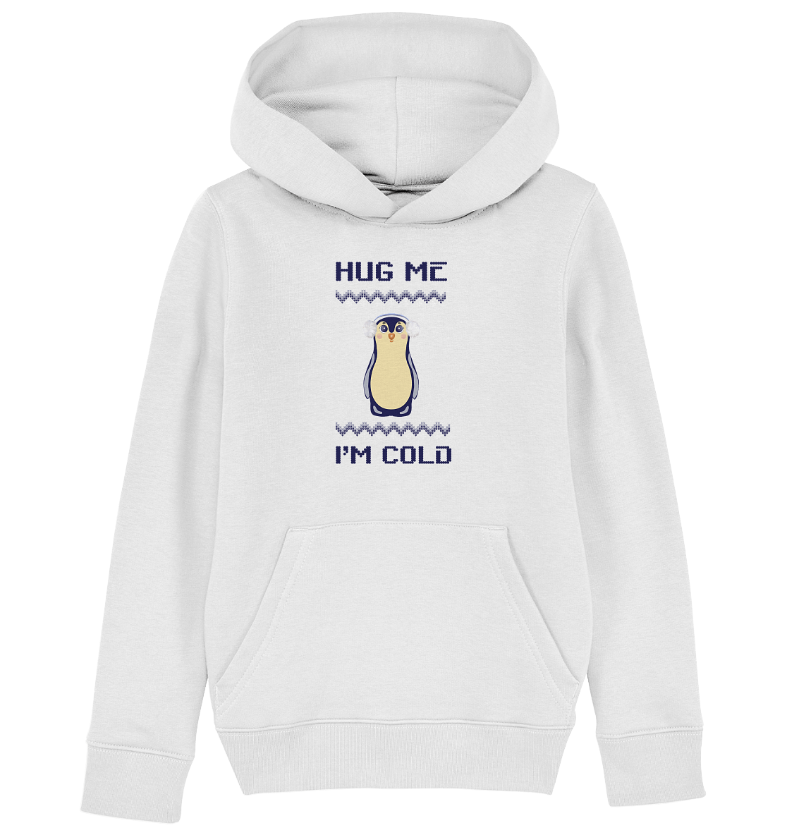 Pinguin Zeichnung Cartoon Kinder Kapuzenpullover mit Pinguin hug me i am cold Pinguin Pullover Bloominic zeichnung pinguin