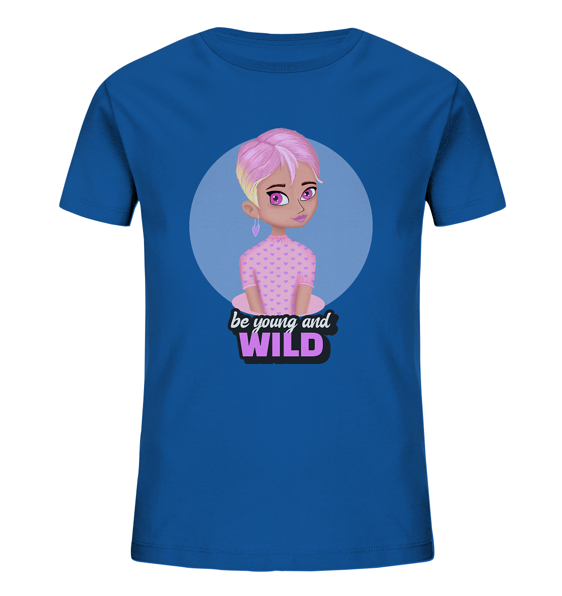 Kinder T-Shirt mit Cartoon in rosa