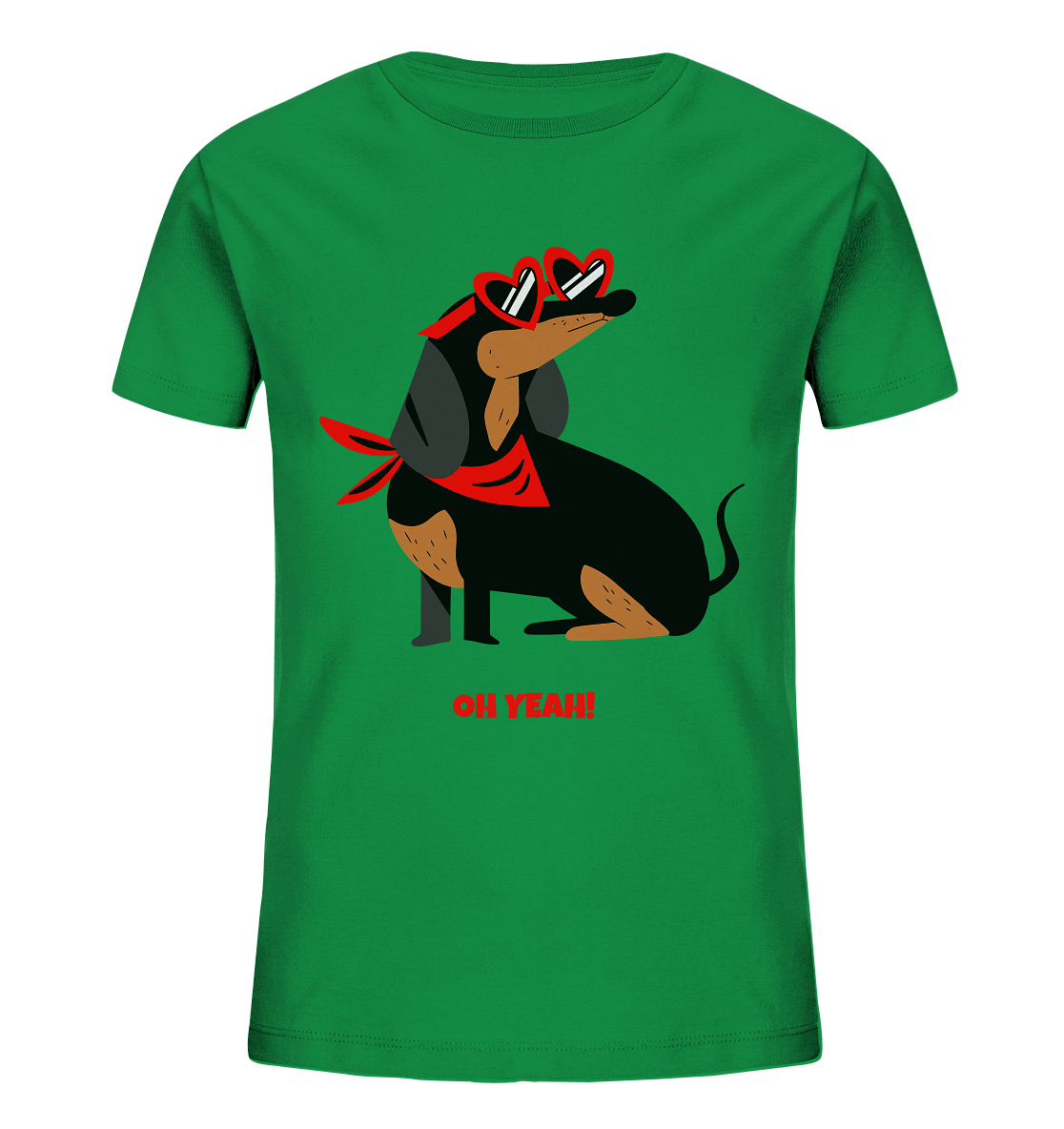Kinder T-Shirt mit Dackel Hund Print