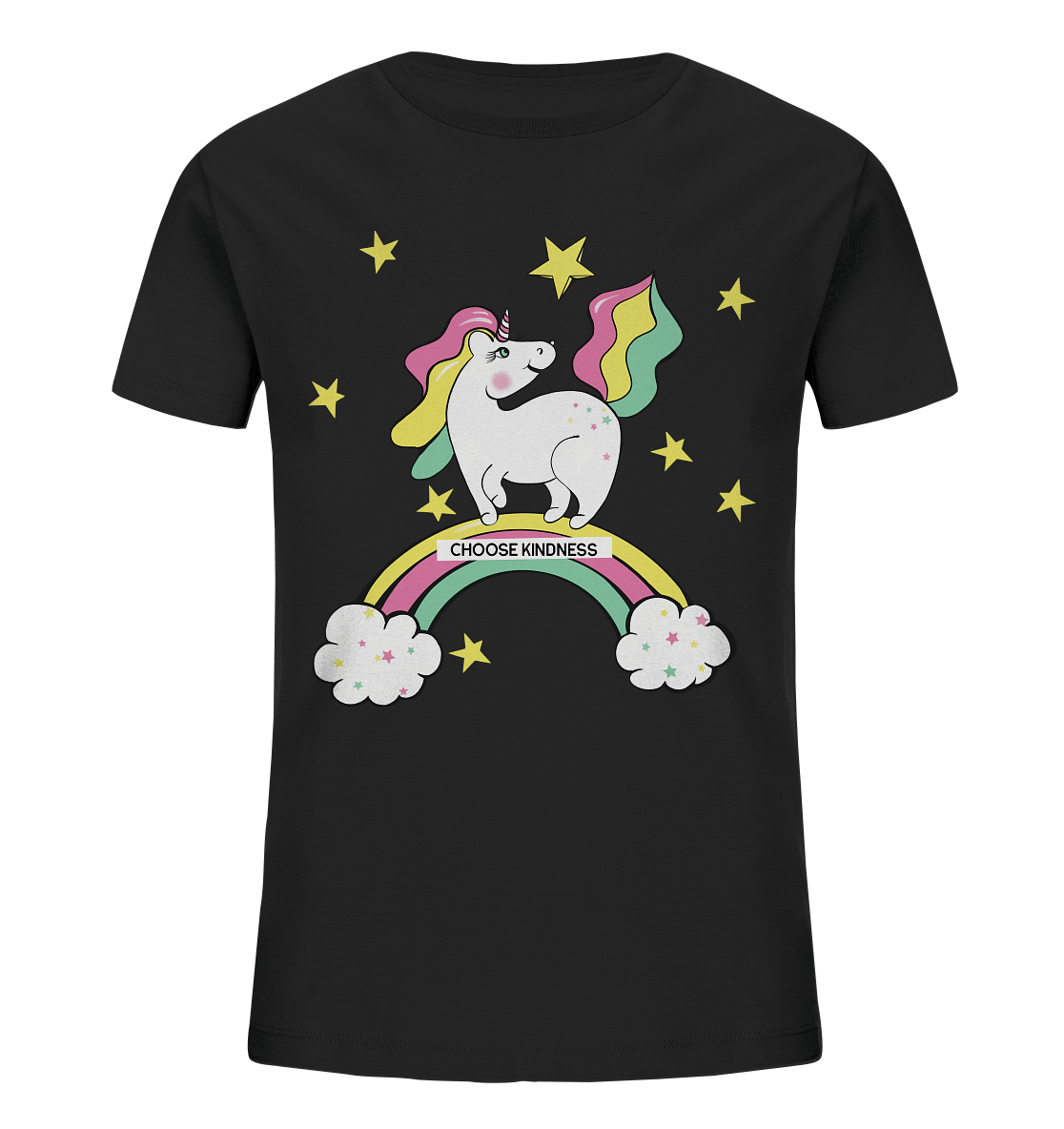 Einhorn T-Shirt Unicorn auf dem Regenbogen einhorn t shirt