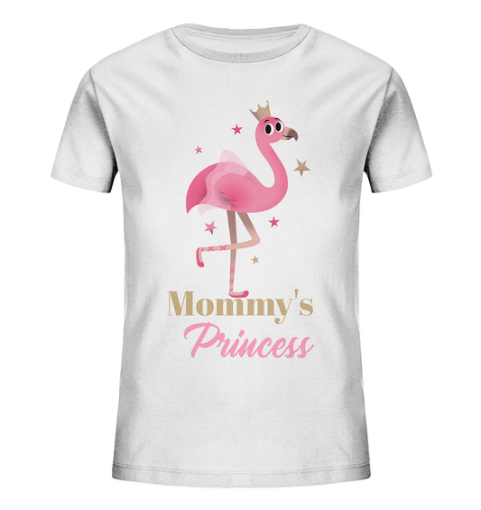 Mädchen T-Shirt mit süßem Flamingo-Prinzessin Aufdruck und Beschriftung "Mommy's Princess"