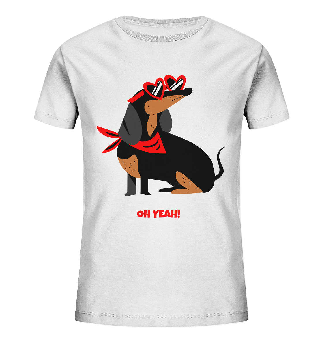 Kinder T-Shirt mit Dackel Hund Print