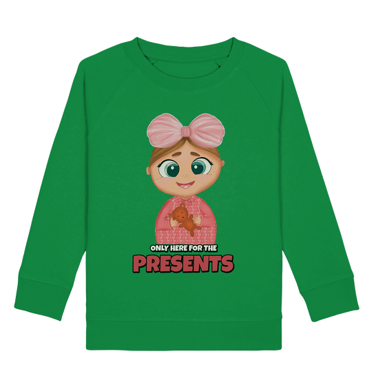 Cartoon BABY Kinder Sweatshirt mit handgezeichneten, süßen Cartoon Sweatshirt in grün von BLOOMINIC baby zeichnung mit teddy bär