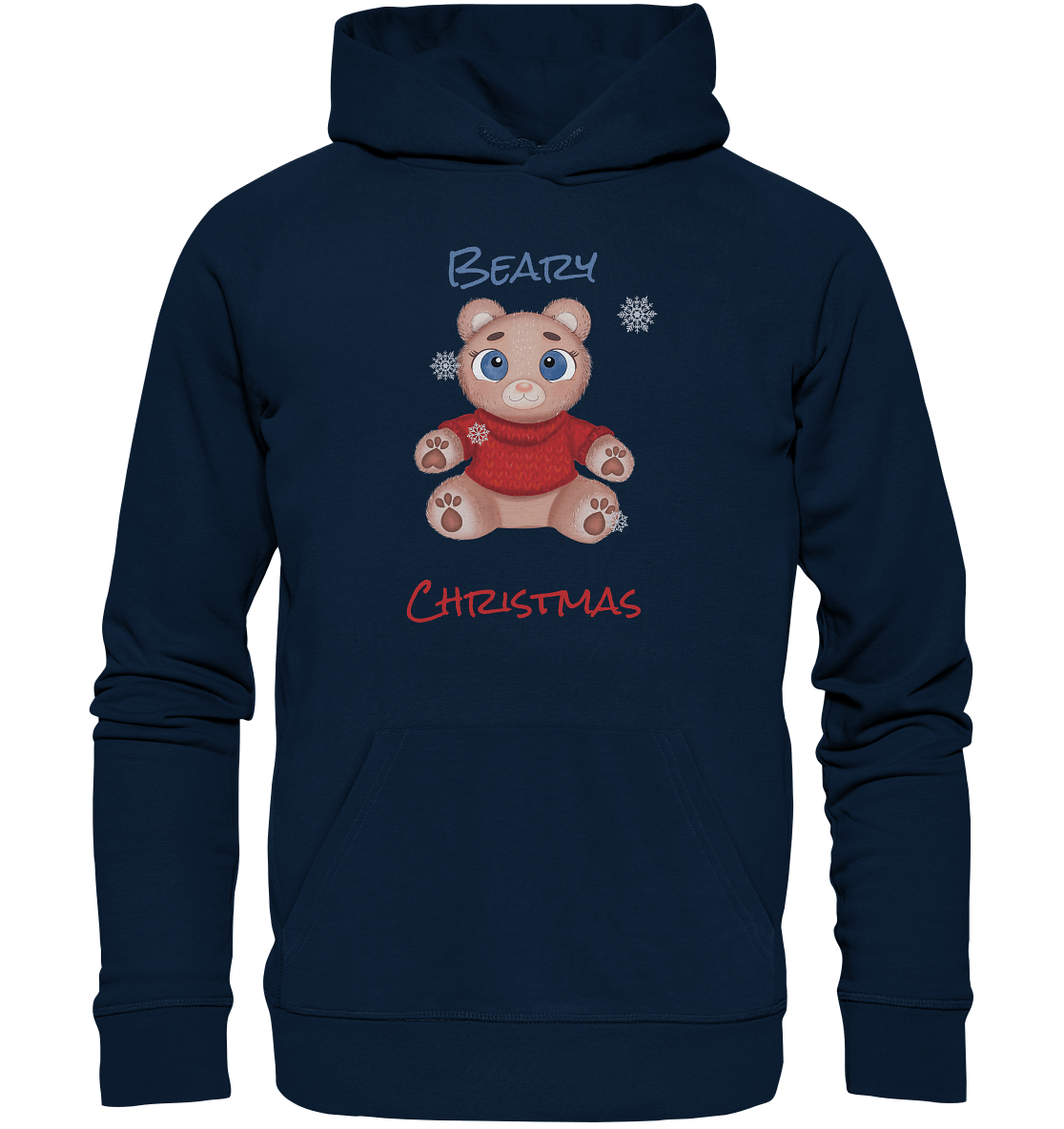 Beary Christmas Kapuzenpullover in navy